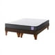 thumbnail image 2 of Cama Europea 2 Plazas 150x190 cm Base Colchón Madera Café, 2 of 3
