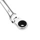 thumbnail image 4 of Llave combinada de trinquete con cabeza flexible de 6 mm y 72 dientes Uxcell, acero CR-V, 4 of 5
