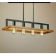 thumbnail image 3 of Lámpara Colgante Techo Lineal 4 Luces Metal Madera Jhn, 3 of 3
