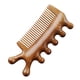 thumbnail image 1 of Peine de masaje Guasha Peine para el cuero cabelludo Manual portátil de madera Borde liso Peine de mano para el cabello Gua Sha Raspado Herramienta de, 1 of 5