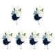 thumbnail image 2 of 6 piezas de ramilletes de boda con flores artificiales para hombre y mujer, elegantes y a la moda, para novias y novios, para fiestas y bodas., 2 of 5
