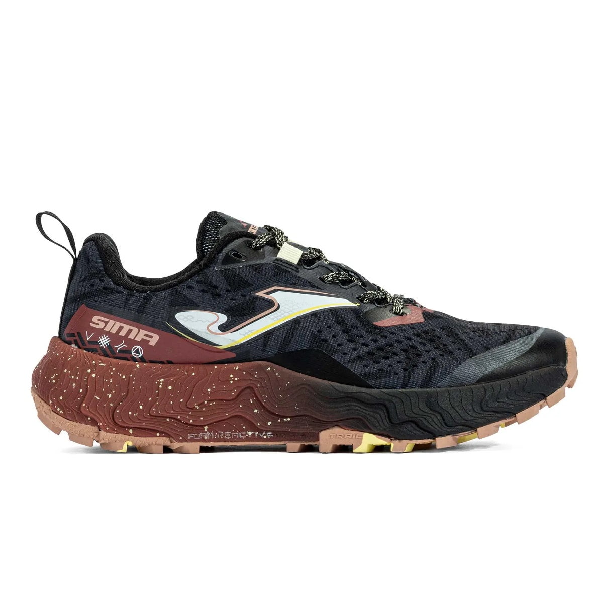 Zapatilla Trail Running Mujer Sima 24 Negro Café Joma