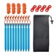 thumbnail image 3 of Clavijas De Toldo De Toldo De Carpa De Camping De 18 Cm Para Acampar Senderismo Azul Cielo, 3 of 5