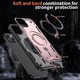 thumbnail image 4 of Para Apple iPhone 14 Plus Funda con Soporte de Anillo en O Magnético Invisible, Funda de Teléfono a Prueba de Golpes, Oro Rosa, para iPhone 14 Plus, 4 of 6