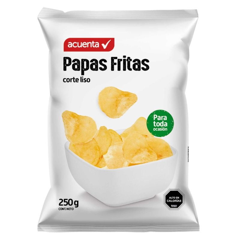 Papas Fritas Corte Liso 250 g Acuenta