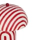 thumbnail image 4 of Lámpara de mesa TOV Furniture Maiori de papel maché con rayas rojas, 4 of 6