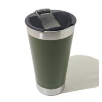 Termico - Vaso Térmico Acero Bebidas Frías / Calientes Con Destapador Color Verde Militar.