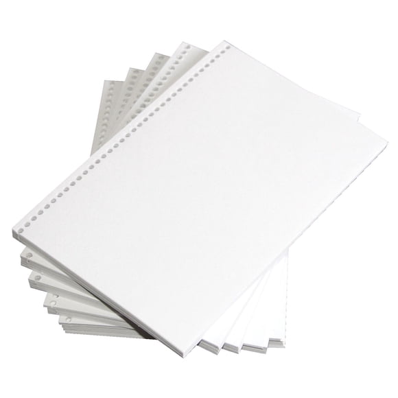 Papel preperforado para hacer libros, saxo sulfito, 80 libras, 6 x 9 pulgadas, 500 hojas, blanco