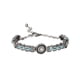 thumbnail image 1 of Pulsera Turquesa Sintatica Cadena Plateada, 1 of 3
