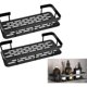 thumbnail image 1 of Repisa Organizador x2 de Cocina y Baño Negro Mate sin Tornillos Resistente Agua y Oxido Figoimport, 1 of 3