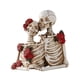 thumbnail image 1 of Estatua De Calavera De Pareja Decoración De Halloween Romántica Para Gabinete Patio Tomados De La Mano Blanco, 1 of 5