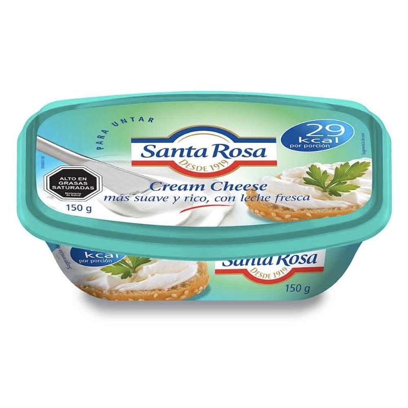 Queso Crema Light Untable Pote 150 g Santa Rosa
