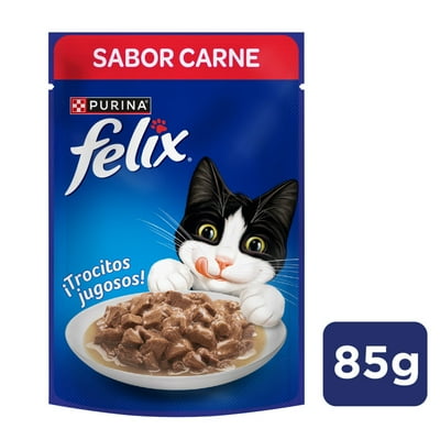 Alimento Húmedo Gato Adulto Sabor Carne Pouch 85 G Felix