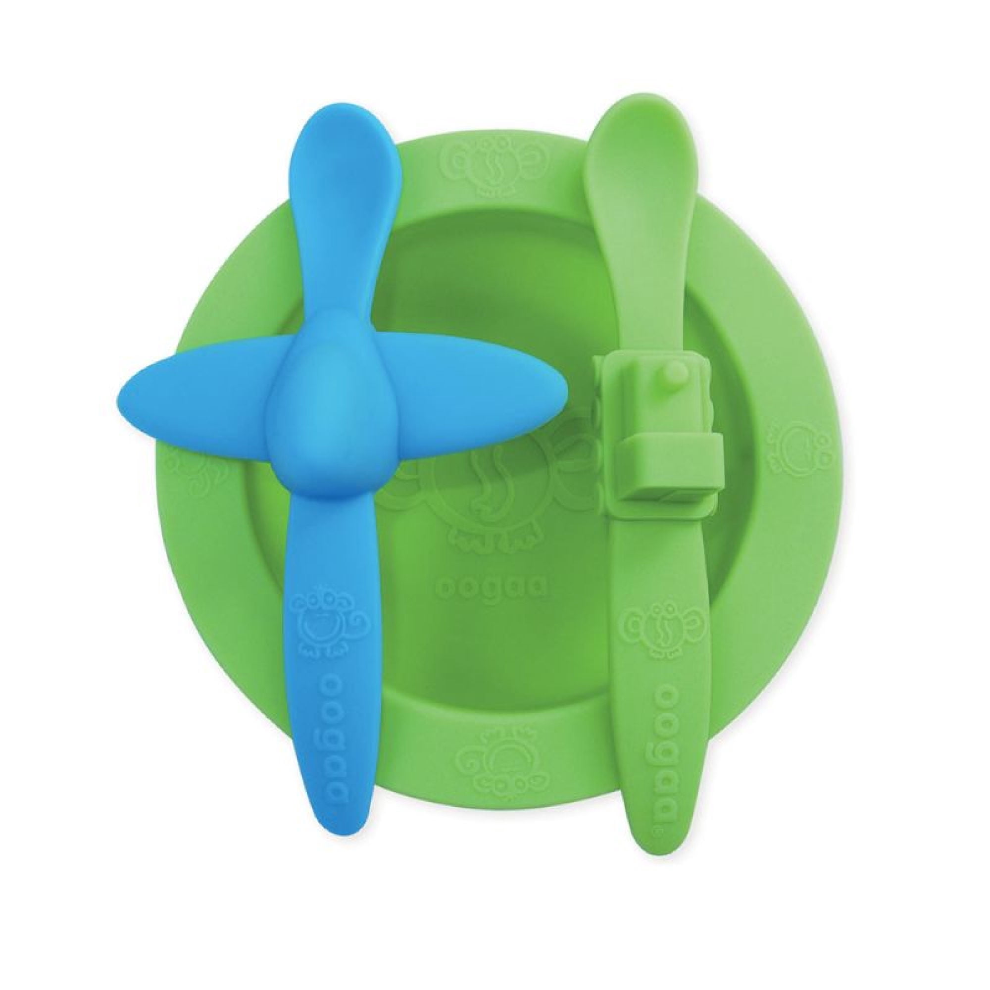 Utensilio para alimentación Set Bowl Verde y azul