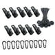 thumbnail image 2 of 30x/Set Clips Para Lona Mosquetón Cuerdas Abrazadera De Tienda Para Mochilero Pesca Jardín Cuerda De Punto Blanco Mosquetón Negro, 2 of 3