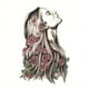 thumbnail image 3 of 1 piece Waterproof Rose Dark Element Tattoo Sticker - Unique Waist Rose Character Unicorn Design for Personalized Creativity, 3 of 3