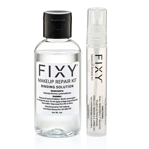 FIXY Spray fijador de maquillaje 120 ml con botella de spray pequeña de 4 oz