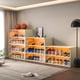 thumbnail image 2 of Off white Glass Door Shoe Box Shoe Storage Cabinet For Sneakers With RGB Led Light, 2 of 3