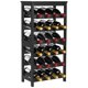 thumbnail image 1 of Portabotellas VEVOR 24 Botellas, 6 Niveles, Bambú Negro, 1 of 9