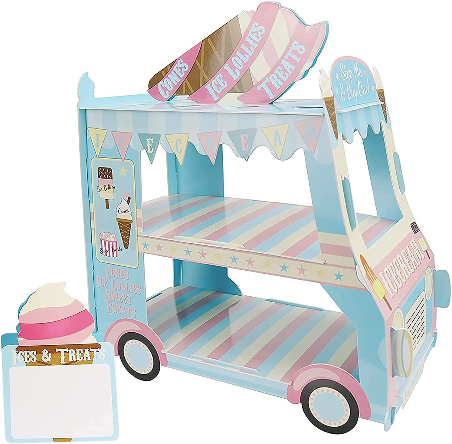 Xinqihang - Soporte Para Cupcakes De 3 Niveles, Soporte Para