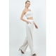 thumbnail image 5 of Conjunto de Traje con Top Corto de Tubo y Pantalón de Pierna Ancha con Dos Bolsillos, 5 of 5