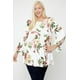 thumbnail image 1 of Túnica Floral con Mangas Abullonadas, Talla 1XL, 1 of 1