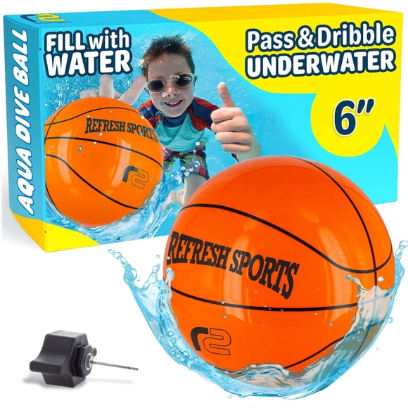Pelota de billar, baloncesto, buceo acuático, sandía, juego para niños
