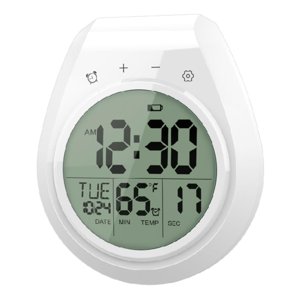 Bothyi - Reloj De Ducha Digital Interior Con Ventosa Pantalla Lcd Reloj Temporizador De Baño