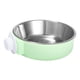 thumbnail image 3 of Crate Dog Bowl Colgando Alimentador De Agua Pet Feeding Bowl Para Conejo Hurón Cachorro Verde, 3 of 5