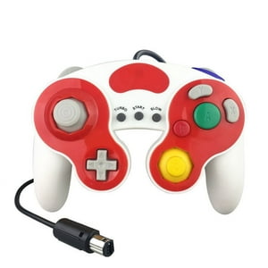 Gamepad Con Cable Aaronmei Para Wii Ngc Control Gamecube Blanco Rojo