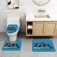thumbnail image 2 of Juego de 3 Alfombras de Baño de Terciopelo Coral Niños Ninja, 2 of 6