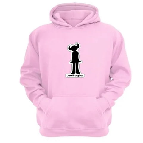 Genérico - Polerón Canguro Jamiroquai Rosa Talla L Unisex