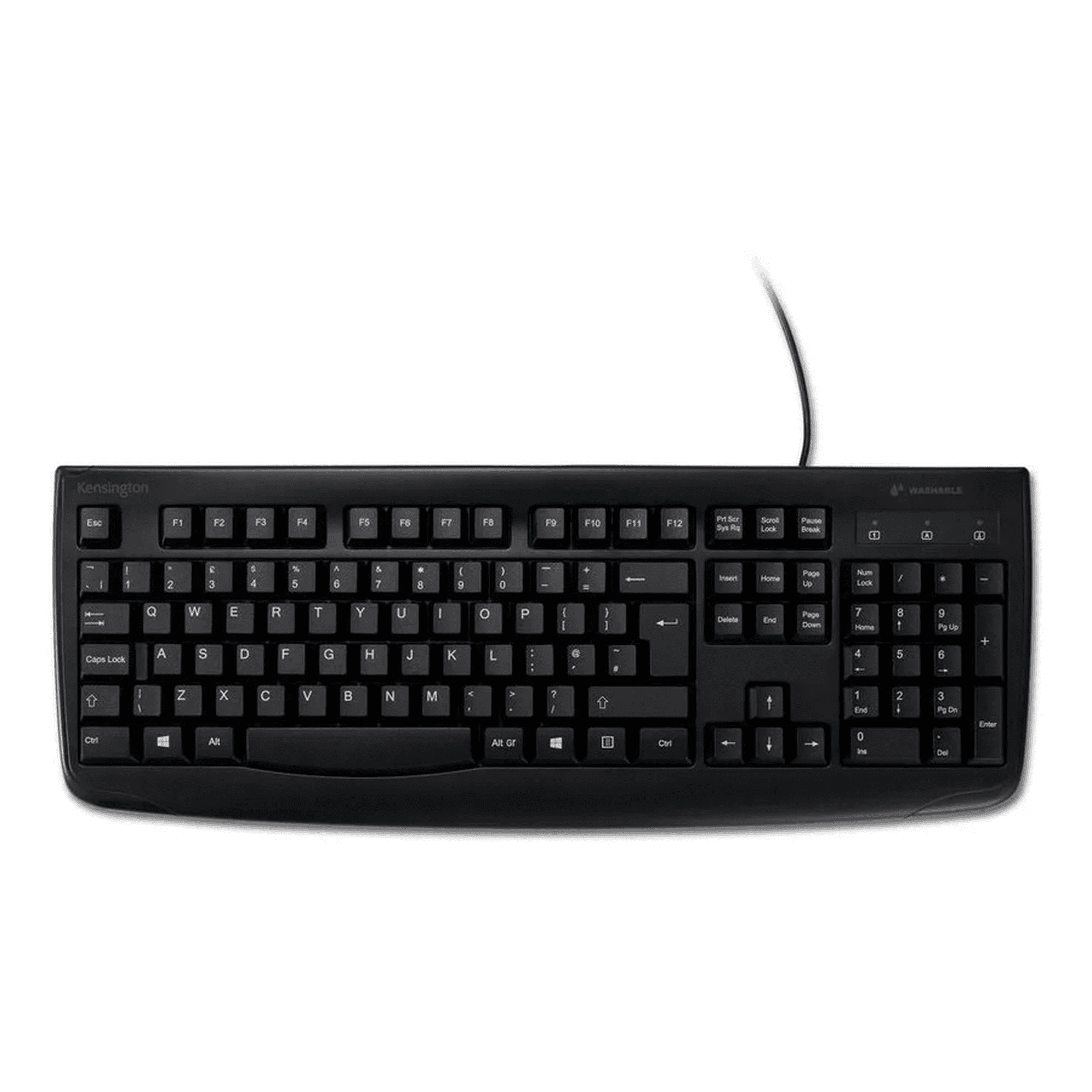 Genérico - Teclado Lavable Alámbrico For Life Kensington Negro