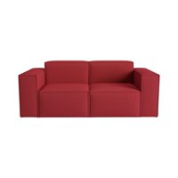 Diseños Valestrini - Sofa Aura Dos Cuerpos Lino Rojo