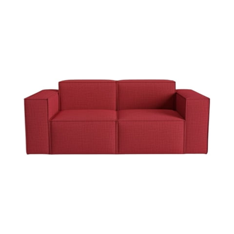 Diseños Valestrini - Sofa Aura Dos Cuerpos Lino Rojo