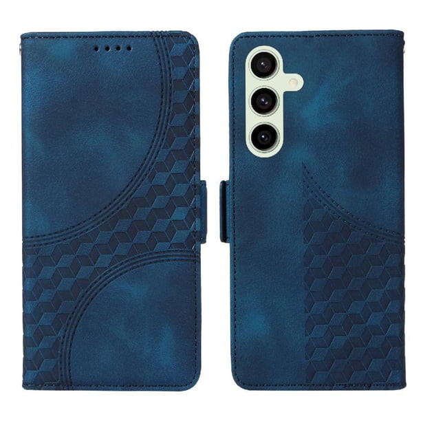 Carcasa FOXDOCK Samsung Galaxy S24 FE de cuero PU, diseño acolchado clásico, protección contra caídas y rayones