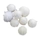 thumbnail image 3 of 8 Uds Bolas De Navidad Colgantes Decorativos Para Mesitas De Noche O Bolsos Blanco, 3 of 3