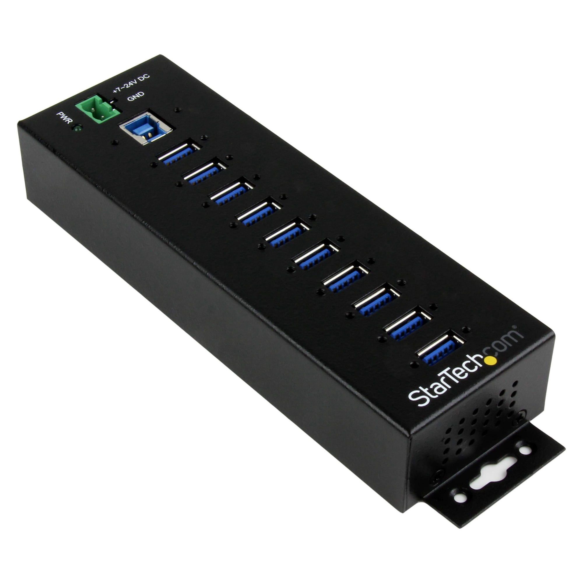 Hub Usb Startech.com Usb 3.0 De 10 Puertos Con Adaptador De Corriente
