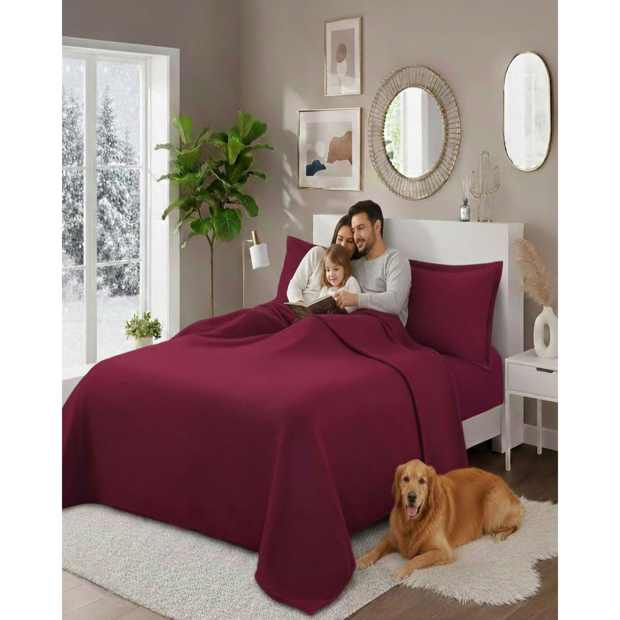 Myl Todo Hogar - Juego Sábanas Térmicas Polar King Colección Invierno