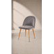 thumbnail image 5 of Pack de 8 Sillas Nordic Velvet Felpa de Comedor - Gris, 5 of 6