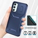 thumbnail image 2 of Funda Resistente para Samsung Galaxy A34 5G con Tapa Deslizante y Protección Militar Azul, 2 of 6