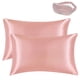 thumbnail image 1 of Set de 2 Funda Almohada Satin Saten Tipo 51x102 cm Con Antifaz Rosa, 1 of 4
