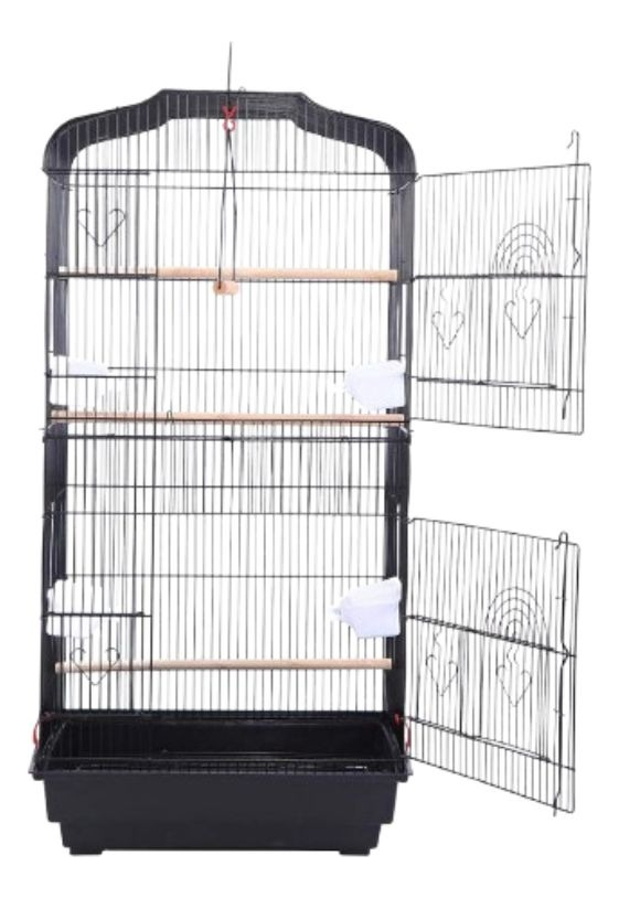 Genérico - Jaula Para Pajaros Bandeja Antideslizante Segura Lau