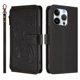 thumbnail image 2 of Funda Cartera Mariposa para [iPhone 16 Pro Max] con Soporte y Cremallera Negro, 2 of 6