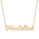 thumbnail image 1 of Collar Ursteel Madeline, Placa con Nombre Personalizada en Oro 14K para Mujer, 1 of 7