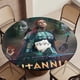 thumbnail image 5 of Britannia-theme Fitted Round Tablecloths Elastic Edged Table Covers Waterproof Table Cloth for Kitchen Holiday Party Tables Decor 120cm, 5 of 6