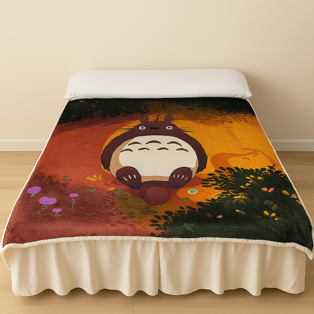 Genérico - Cobertor Sherpa Totoro 1.5 Plazas
