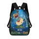 thumbnail image 1 of Piña y Pony-theme Backpack, Campus style schoolbag Bookbag with Adjustable Shoulder Straps And Large Zip Compartment, Unisex Travel Bags., 1 of 6