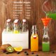 thumbnail image 3 of Botellas de vidrio con tapa abatible de 8 oz, set de 6, 3 of 3