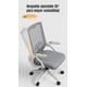 thumbnail image 4 of Silla Escritorio Oficina Reposacabezas Reclinable Exo Negra, 4 of 8